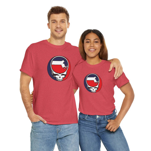 Massachusetts Map Stealie Grateful Dead T-Shirt