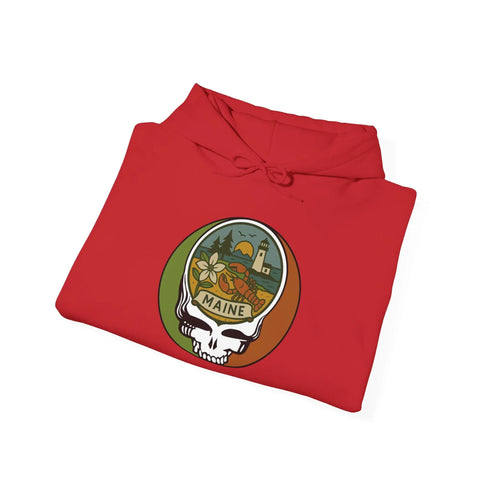 Grateful Dead - Maine State Stealie Unisex Heavy Blend Hoodie - StealieShop