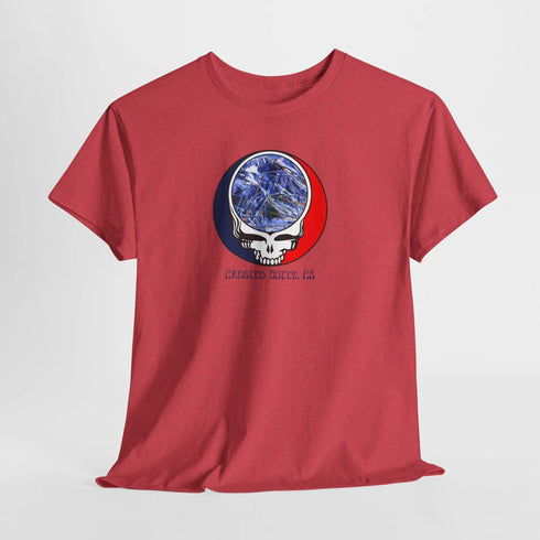 Crested Butte Trail Map Stealie Grateful Dead T-Shirt