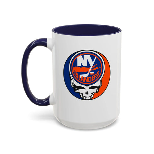 New York Islanders Grateful Dead Stealie Coffee Mug (11oz or 15oz) - StealieShop
