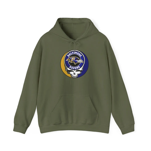 Baltimore Ravens Logo Stealie Grateful Dead Hoodie