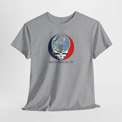 Hunter Mountain Trail Map Stealie Grateful Dead T-Shirt