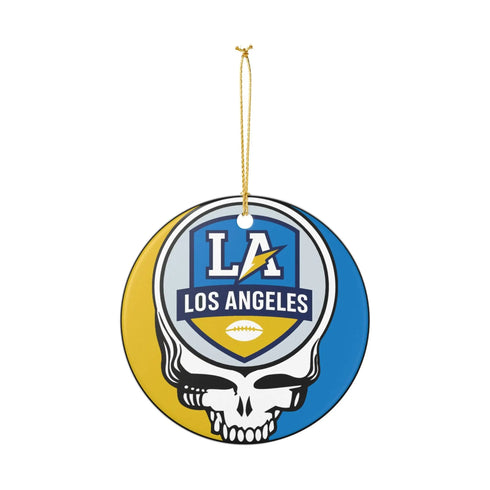 Grateful Dead - Los Angeles Football Stealie Christmas Ornament - StealieShop