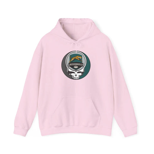 Grateful Dead - Jacksonville Jaguars Stealie Grateful Dead Hooded Sweatshirt - NFL - StealieShop