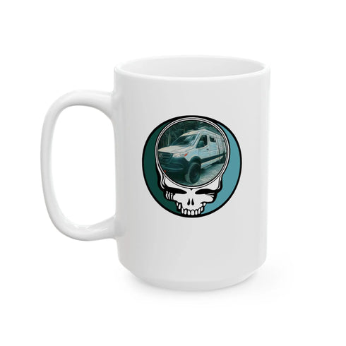 Grateful Dead - Freedom Van Stealie 15oz Ceramic Mug - StealieShop
