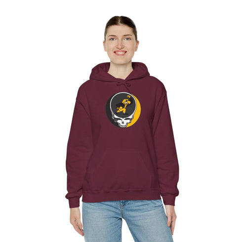 University of Iowa Grateful Dead Unisex Heavy Blend Hoodie - Hooded Sweatshirt StealieShop