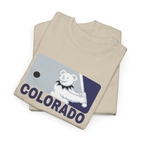 Colorado Rockies Dancing Bear MLB Logo Unisex Grateful Dead T-Shirt