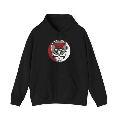 Grateful Dead - Arizona Cardinals Stealie Grateful Dead Hooded Sweatshirt - NFL - StealieShop