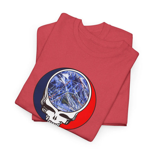 Crested Butte Trail Map Stealie Grateful Dead T-Shirt