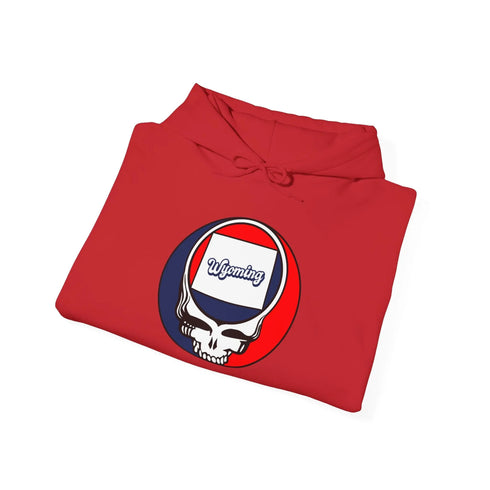 Wyoming Map Stealie Grateful Dead Hoodie