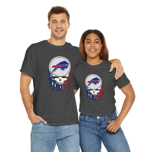 Buffalo Bills Dripping Stealie T-Shirt - NFL Printify