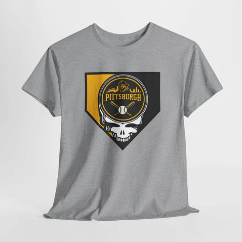 Grateful Dead - Home Run Collection: Pittsburgh Edition Grateful Dead Steal Your Face T-Shirt - MLB - StealieShop