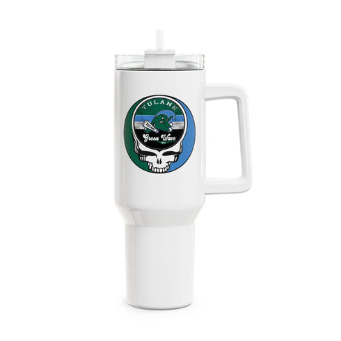 Grateful Dead - Tulane University Stealie "Fat Man" Tumbler, Double Insulated 40oz Travel Mug - StealieShop