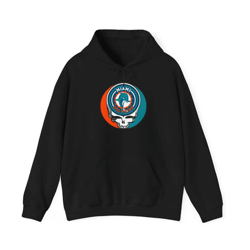 Miami Dolphins Original Stealie Grateful Dead Hooded Sweatshirt - NFL