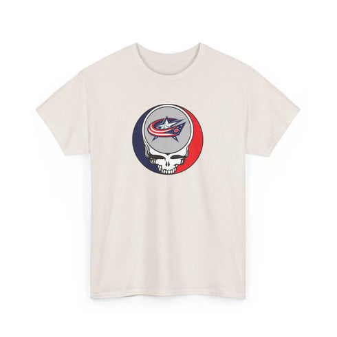Columbus Blue Jackets Grateful Dead Steal Your Face T-Shirt - NHL - StealieShop