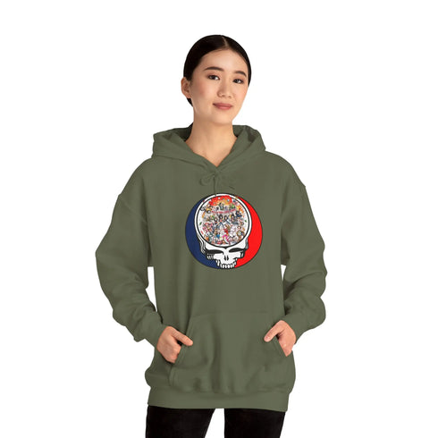 Grateful Dead - Ramones Stealie Unisex Heavy Blend Hoodie - StealieShop