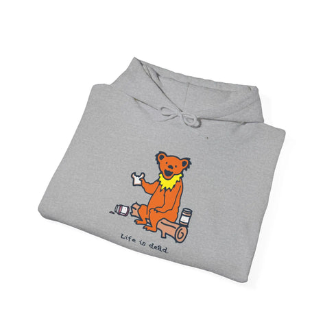 Grateful Dead - Life is dead. Snackin' Bear Grateful Dead Unisex Hoodie - StealieShop