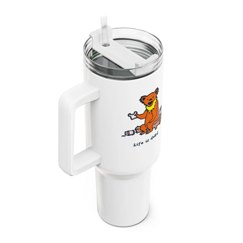 Grateful Dead - Snackin' Bear "Fat Man" Tumbler, Double Insulated 40oz Travel Mug - StealieShop