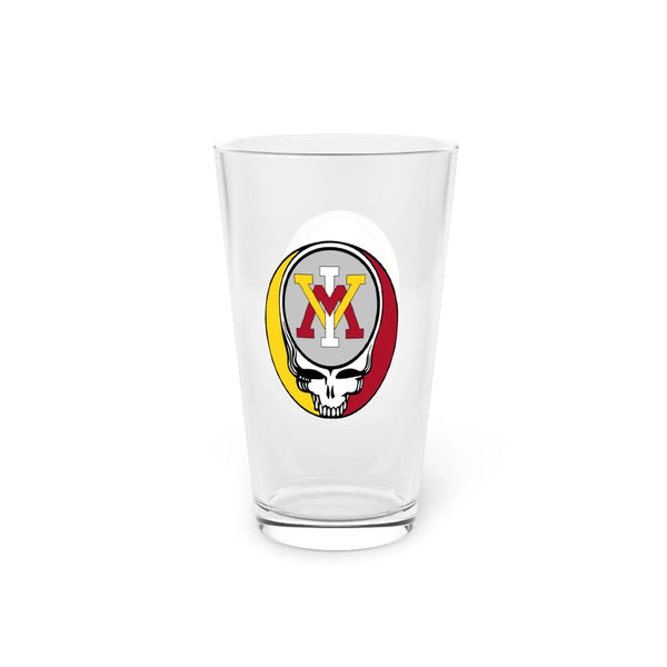 Virginia Military Institute Grateful Dead Stealie Pint Glass, 16oz - StealieShop