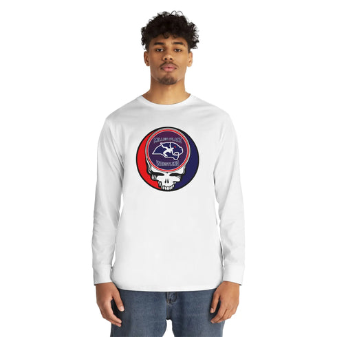 Grateful Dead - Miller Place Wrestling Stealie Long Sleeve Crewneck Tee - StealieShop