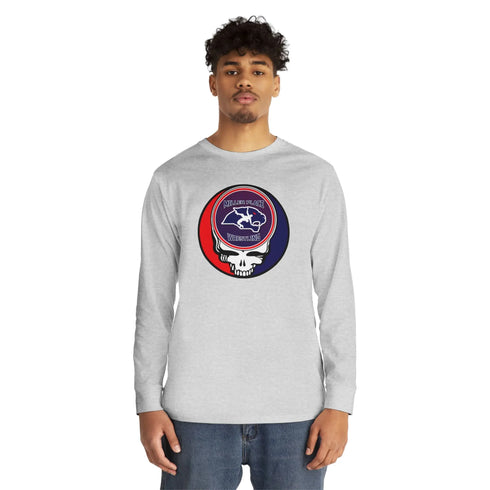 Grateful Dead - Miller Place Wrestling Stealie Long Sleeve Crewneck Tee - StealieShop