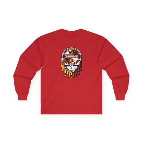 Washington Commanders Grateful Dead Long Sleeve Tee StealieShop