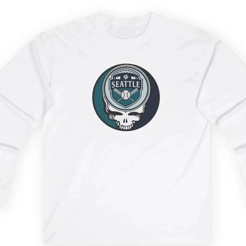 Grateful Dead - Seattle Mariners Classic Stealie Long Sleeve Tee - MLB - StealieShop