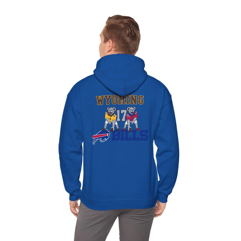 Buffalo Bills x Wyoming Cowboys Dancing Bear Unisex Hoodie StealieShop