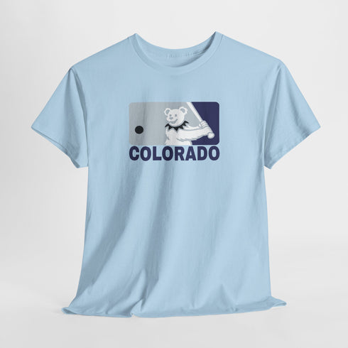 Colorado Rockies Dancing Bear MLB Logo Unisex Grateful Dead T-Shirt