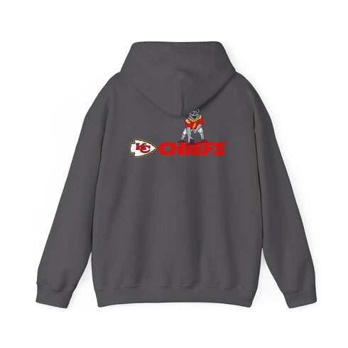 Grateful Dead - Kansas City Chiefs Dancing Bear Two-Sided Unisex Hoodie - Bucs - StealieShop