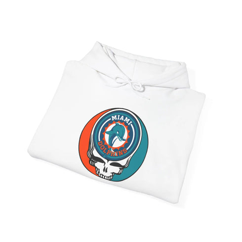 Miami Dolphins Original Stealie Grateful Dead Hooded Sweatshirt - NFL