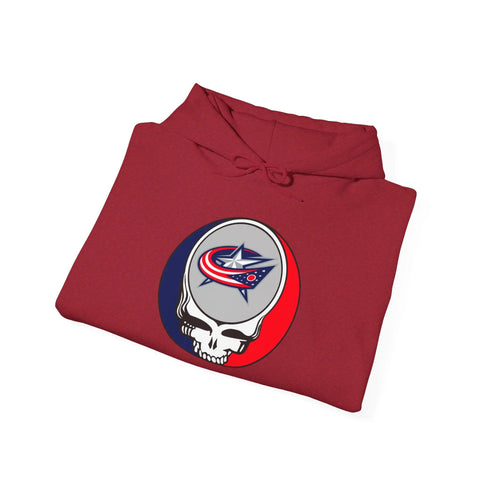 Columbus Blue Jackets Grateful Dead Unisex Heavy Blend Hoodie StealieShop