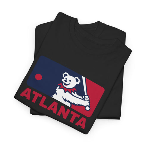 Atlanta Braves Dancing Bear MLB Logo Unisex Grateful Dead T-Shirt