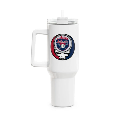 Grateful Dead - Atlanta Braves "Fat Man" Tumbler, Double Insulated 40oz Travel Mug - StealieShop