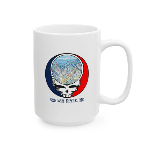 Sunday River Trail Map Stealie 15oz Ceramic Mug