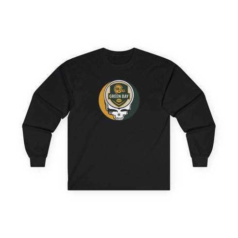 Grateful Dead - Green Bay Packers Stealie Ultra Cotton Long Sleeve Tee - StealieShop