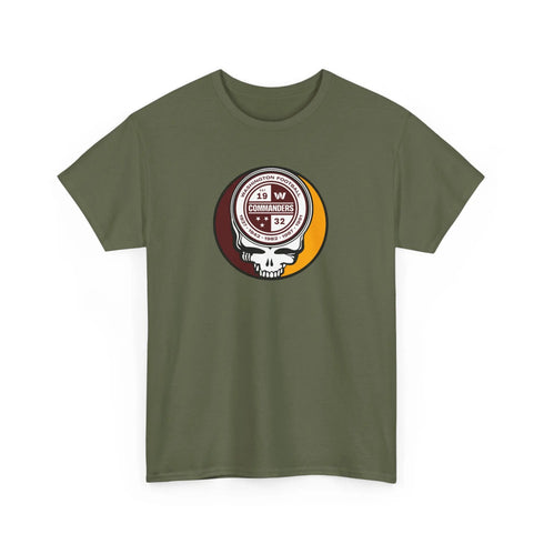 Grateful Dead - Washington Commanders Grateful Dead Steal Your Face T-Shirt - NFL - StealieShop