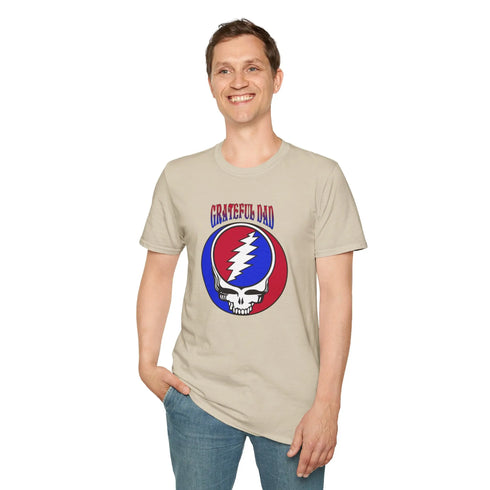 Grateful Dead - Grateful Dad Stealie Grateful Dead T-Shirt - StealieShop
