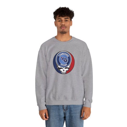 Grateful Dead - Tennessee Titans Grateful Dead Stealie Crewneck Sweatshirt - StealieShop