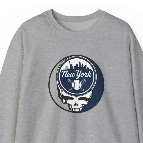 Grateful Dead - New York Yankees Stealie Grateful Dead Crewneck Sweatshirt - MLB - StealieShop