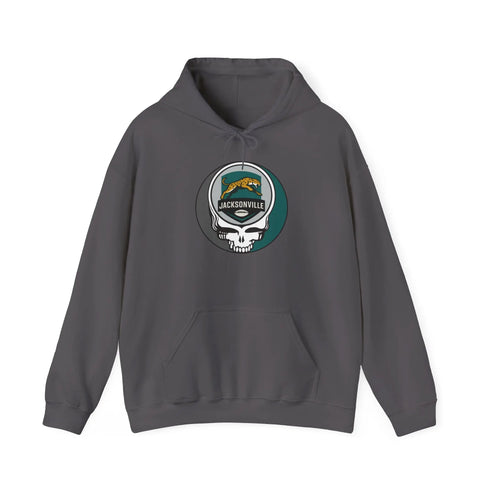 Grateful Dead - Jacksonville Jaguars Stealie Grateful Dead Hooded Sweatshirt - NFL - StealieShop
