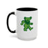 Grateful Dead - Green Dancing Bear Coffee Mug - StealieShop