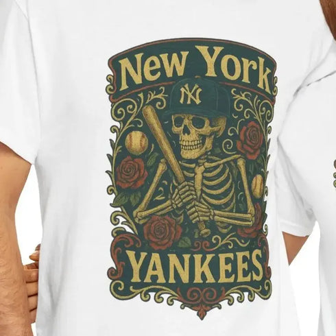 Grateful Dead - New York Yankees Retro Poster Art T-shirt - StealieShop