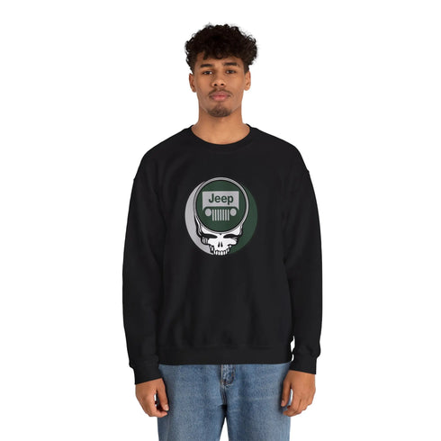 Grateful Dead - Jeep Stealie Crewneck Sweatshirt - StealieShop