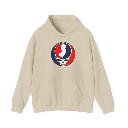 New Jersey Map Stealie Grateful Dead Hoodie