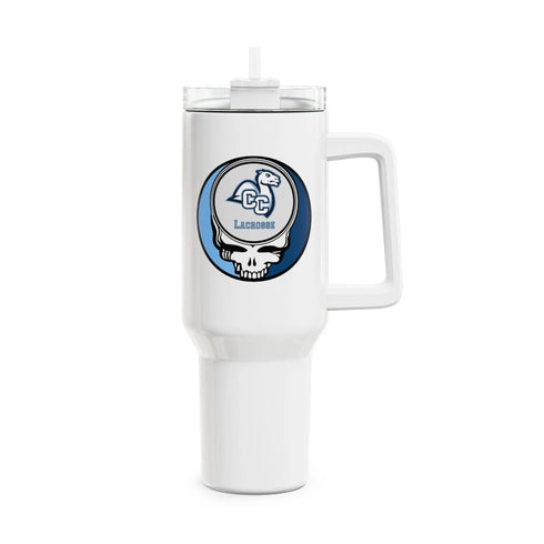 Grateful Dead - Connecticut College Lacrosse Stealie "Fat Man" Tumbler, Double Insulated 40oz Travel Mug - StealieShop