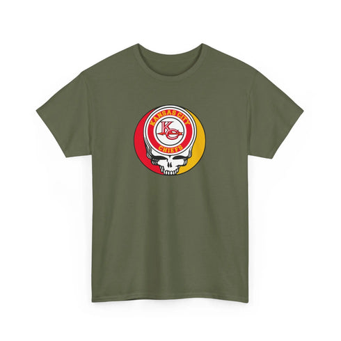 Grateful Dead - Kansas City Chiefs Grateful Dead Steal Your Face T-Shirt - NFL - StealieShop