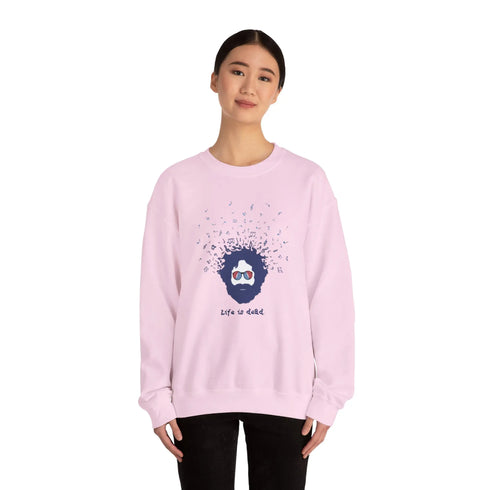 Grateful Dead - Jerry's Bursting With Music | Life is dead. Crewneck Sweatshirt - StealieShop