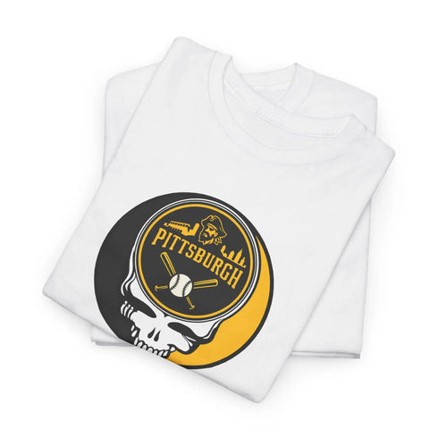 Grateful Dead - The Ballpark Collection: Pittsburgh Baseball Edition Grateful Dead Steal Your Face T-Shirt - MLB - StealieShop