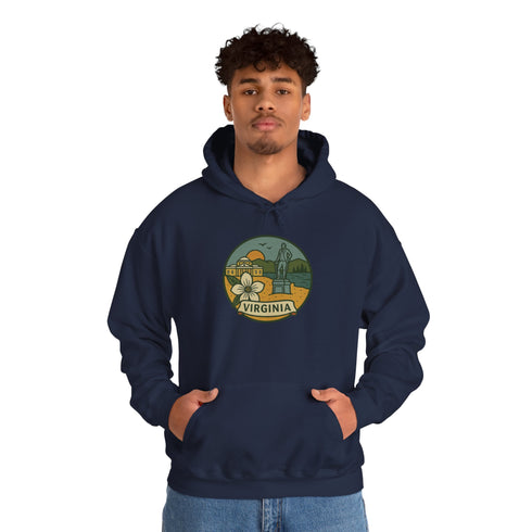 Virginia State Stealie Unisex Heavy Blend Hoodie